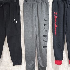 Jordan Kids Black and Gray Joggers Set